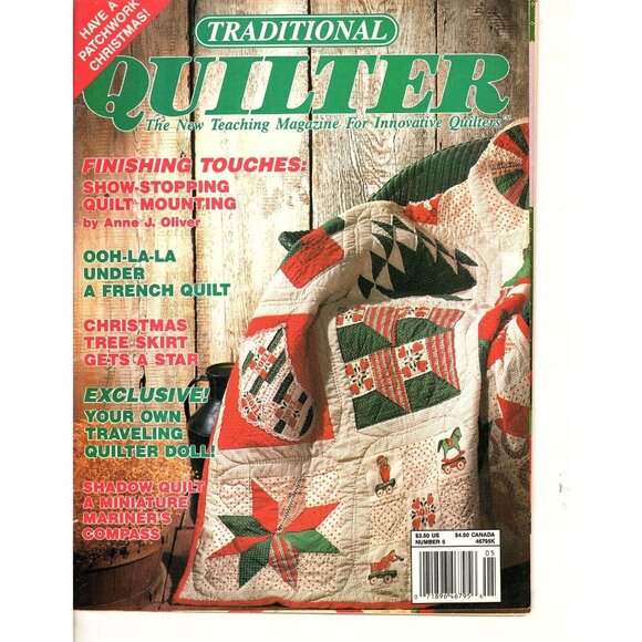 Traditional Quilter Magazine October 1989 Christmas Special Quilt Patterns - Picture 1 of 5